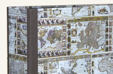 Individual folder "old world maps", handmade folder
